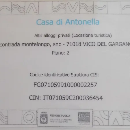 La Casa Di Antonella Vico Del Gargano